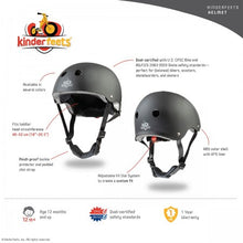 Load image into Gallery viewer, Kinderfeets - Toddler Bike Helmet Matte: Silver Sage
