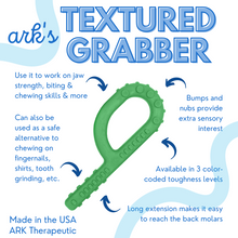 Load image into Gallery viewer, Ark Therapeutic Textured Grabber Sensory Chew Teal XT: PRE-ORDER