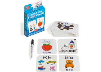 Write & Wipe Flash Cards: Alphabet & Early Numbers