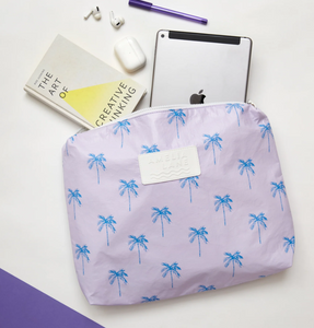 Amelia Lane Wet Bag - Large: Lilac Palms