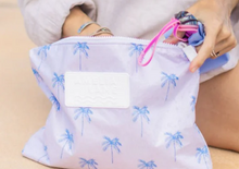 Load image into Gallery viewer, Amelia Lane Wet Bag - Large: Lilac Palms