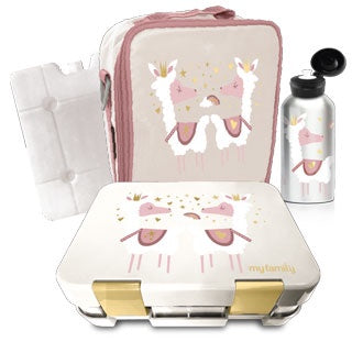 School Lunch Bento Bag & Water Bottle Combo Llama: On Sale was $79.95