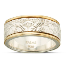 Load image into Gallery viewer, Palas Jewellery Lotus Meditation Spinning Ring: Size Large: On Sale was $215.00