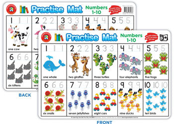 Practise Mat - Numbers 1-10