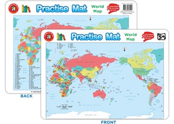 Practise Mat - World Map