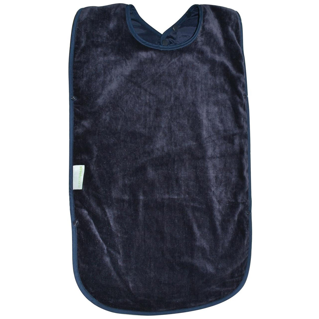 Streetsmartz Adult Fabric Protector Bib: Navy