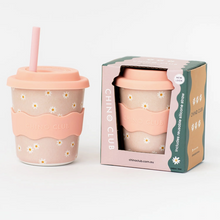Load image into Gallery viewer, Chino Club Kids Keep Cup: Pink Daisy 8oz
