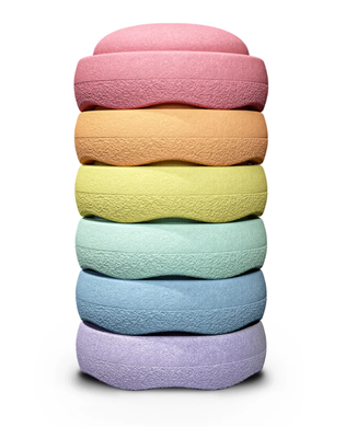 Stapelstein ORIGINAL Balance Stepping Stones - Pastel Rainbow (Set of 6)