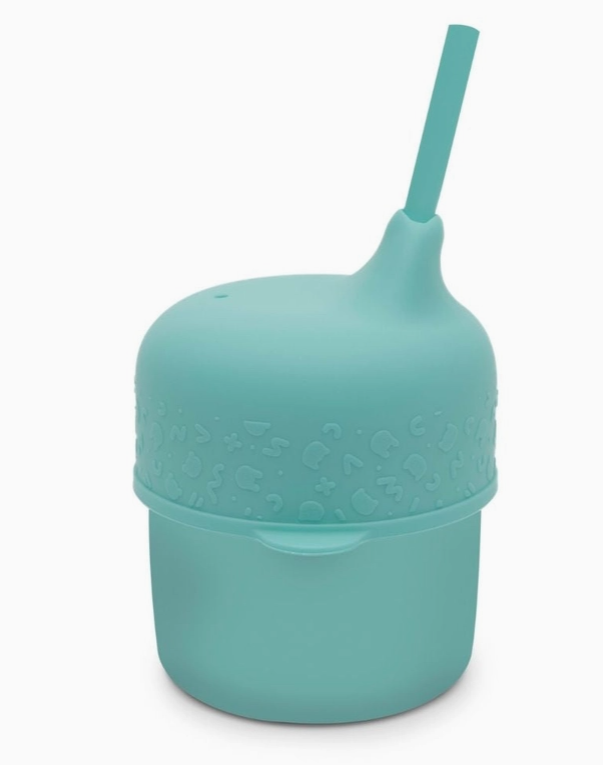 We Might be Tiny Silicone Sippie Cup Set: Pistachio