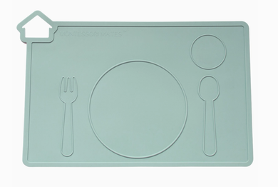 Montessori Mates Silicone Placemat | Euca Green