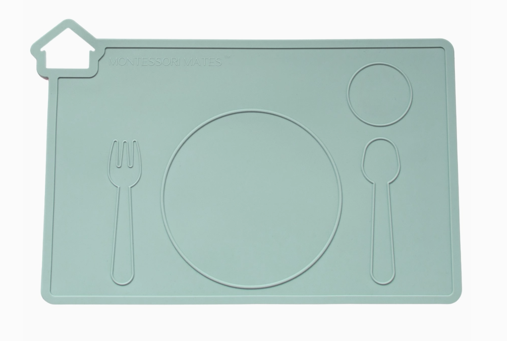 Montessori Mates Silicone Placemat | Euca Green