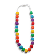 Load image into Gallery viewer, Jellystone Designs Chew Necklace: Princess &amp; the Pea - Bright