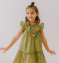 Load image into Gallery viewer, Jellystone Designs Chew Necklace: Princess &amp; the Pea - Bright