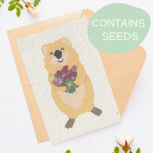 Tilly Scribbles - Quokka Card (Plantable)