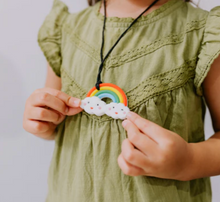 Load image into Gallery viewer, Jellystone Designs Chew Necklace: Rainbow (Bright)