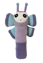 Load image into Gallery viewer, Baby Knitted Hand Rattle: Butterfly