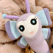 Load image into Gallery viewer, Baby Knitted Hand Rattle: Butterfly