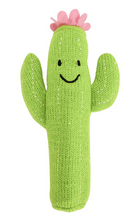Load image into Gallery viewer, Baby Knitted Hand Rattle: Cactus