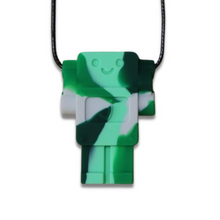 Load image into Gallery viewer, Jellystone Designs Chew Necklace: Robot - Green Camo