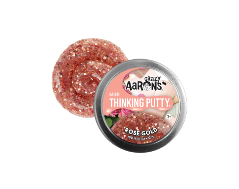 Crazy Aaron's Thinking Putty Mini Tin: Rose Gold - The Sensory Studio
