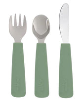 Load image into Gallery viewer, We Might be Tiny: Toddler Cutlery Set: Sage Green