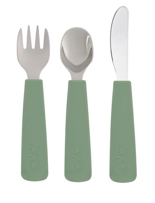 We Might be Tiny: Toddler Cutlery Set: Sage Green