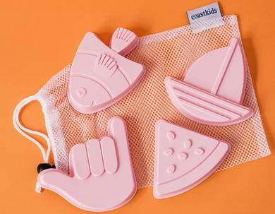 Coast Kids: Shelly Beach Sand Moulds - Light Pink