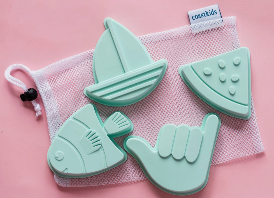 Coast Kids: Shelly Beach Sand Moulds - Mint