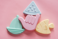 Coast Kids: Shelly Beach Sand Moulds | Mixed Colours - The Sensory Studio