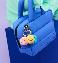 Load image into Gallery viewer, Smiley Keychain ECO Corduroy 4.5cm: Yellow - On Sale was $24.95