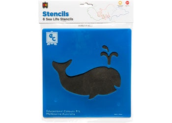 Sea Life Stencils: 6 Pack