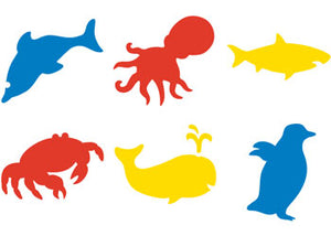 Sea Life Stencils: 6 Pack