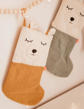 Load image into Gallery viewer, Kikadu Santa Boots Polar Bear Christmas Stocking Small: Rose Pink: Was $39.95