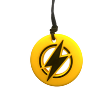 Load image into Gallery viewer, Jellystone Designs Chew Necklace: Lightening Bolt - Yellow