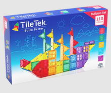 Load image into Gallery viewer, TileTek (Learn &amp; Grow Toys): Magnetic Tiles - Builders 110 Piece Set