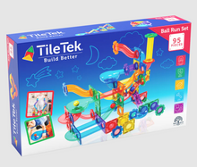Load image into Gallery viewer, TileTek (Learn &amp; Grow Toys): Magnetic Tiles - 'NEW' Ball Run 95 Piece Set