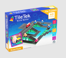 Load image into Gallery viewer, TileTek (Learn &amp; Grow Toys): Magnetic Tile Toppers: Road Pack