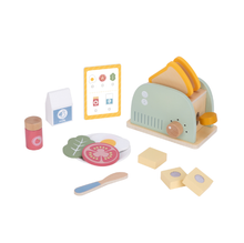 Load image into Gallery viewer, Wooden Toaster Breakfast Set