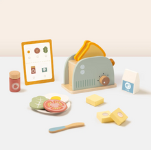 Load image into Gallery viewer, Wooden Toaster Breakfast Set