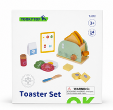 Load image into Gallery viewer, Wooden Toaster Breakfast Set