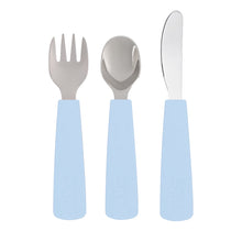 Load image into Gallery viewer, We Might be Tiny: Toddler Cutlery Set: Powder Blue