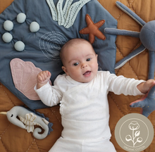 Load image into Gallery viewer, Fabelab: Baby Activity Blanket Travel Size - Underwater