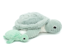 Load image into Gallery viewer, Les Ptipotos: Sauvenout the Turtle, Mum &amp; Baby: Mint