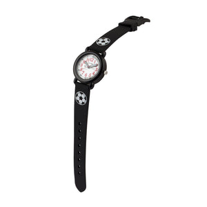 Cactus Time Teacher Watch: Black / Soccer Ball