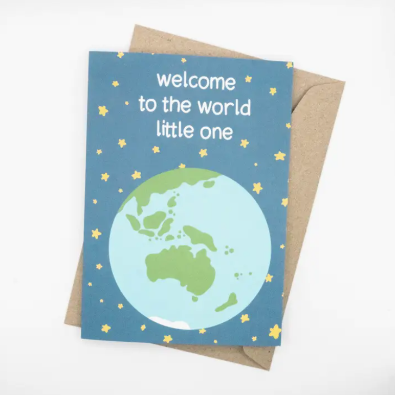 Tilly Scribbles - 'Welcome to the World' Card