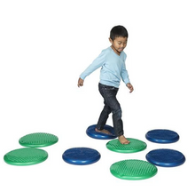 Load image into Gallery viewer, Tactile Wobble Cushion - Blue 33cm