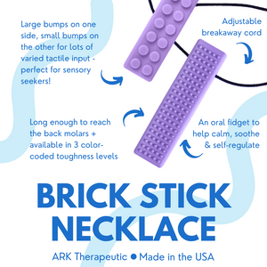 Ark Therapeutic Brick Chew Necklace (Textured) Royal Blue XXT