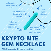 Load image into Gallery viewer, ARK Therapeutic Krypto-Bite Chew Necklace: Black (XT)