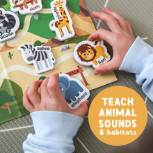 Load image into Gallery viewer, Curious Columbus: Magnetic Zoo Animals 28 Piece Set