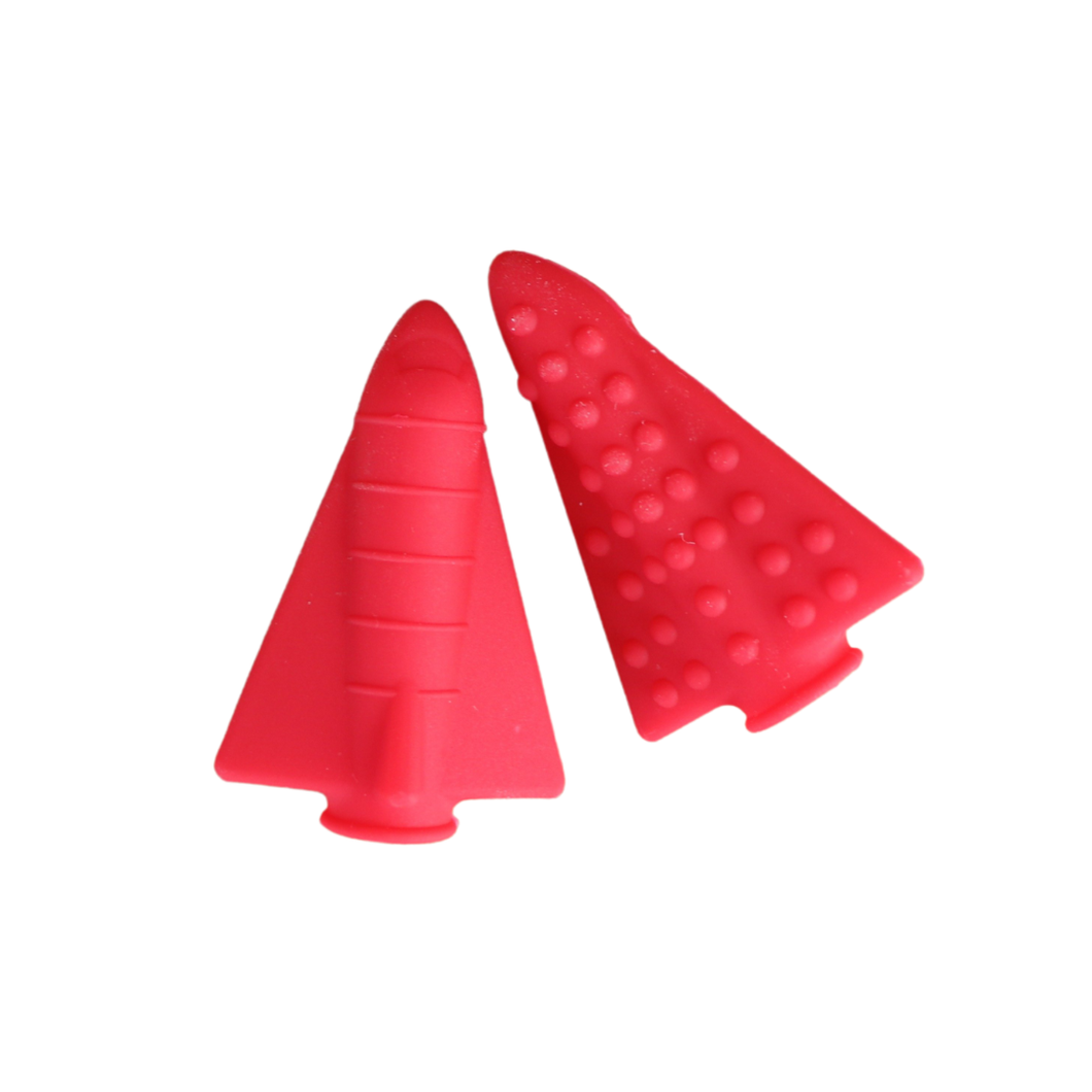 Jellystone Designs Rocket Chewable Pencil Topper - Red
